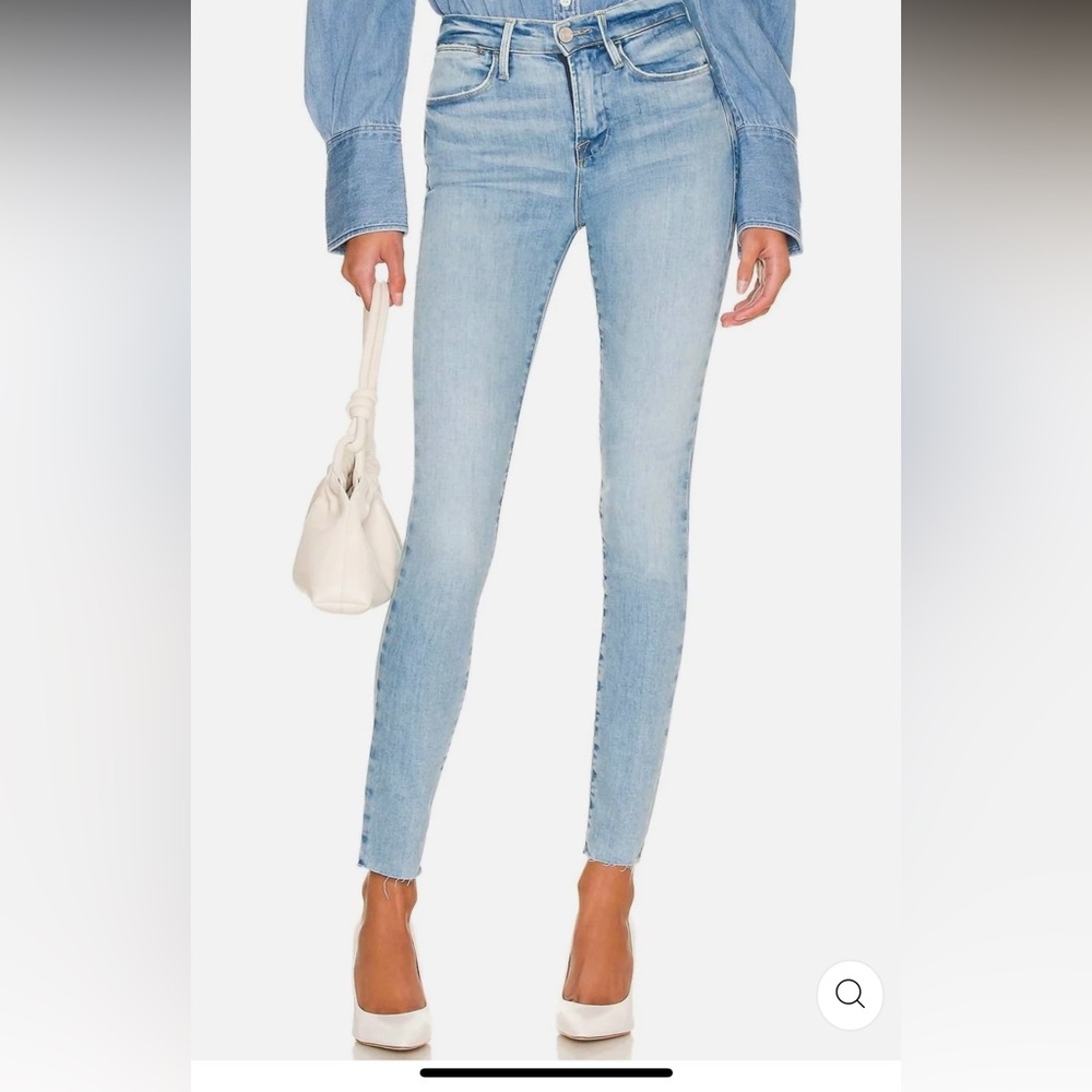 FRAME Le high Skinny Raw Hem